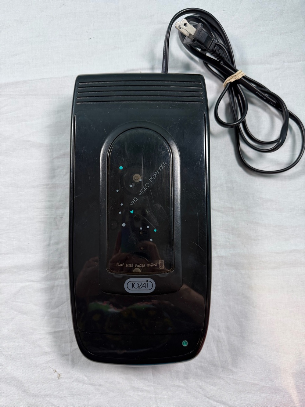 Black VHS Video Rewinder - Black